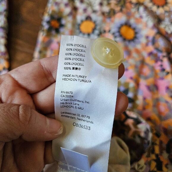 Anthropologie Wide Straight Leg Geometric Pants - Picture 5 of 9